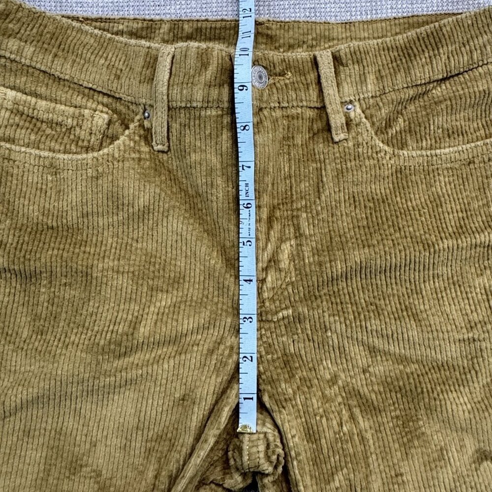 Levi's Womens Size W31 L30 Corduroy Jeans Tan Straight Leg 5 Pocket Mid Rise - Picture 10 of 14